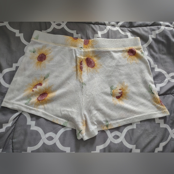 Laura Ashley Women's Large Sunflower Print Pajama Shorts Drawstring Waist - Picture 5 of 5